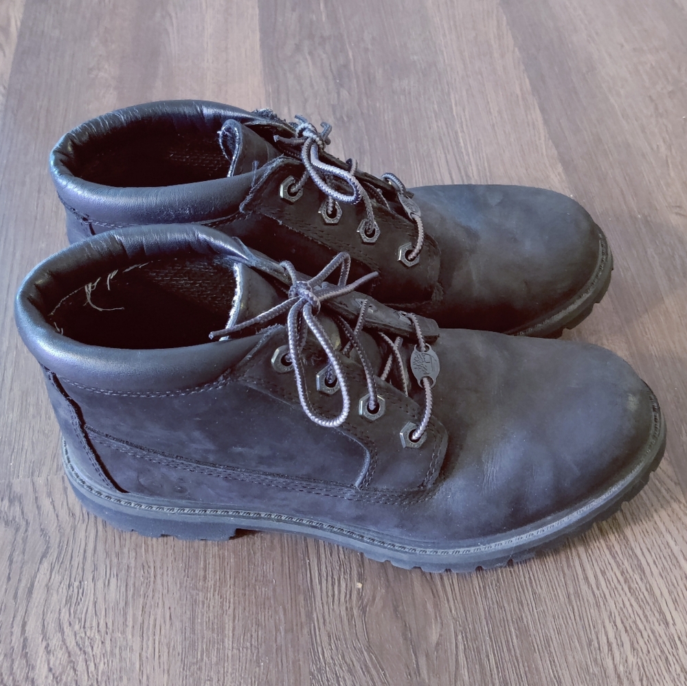Black Timberland Boots, Women's Size 8M